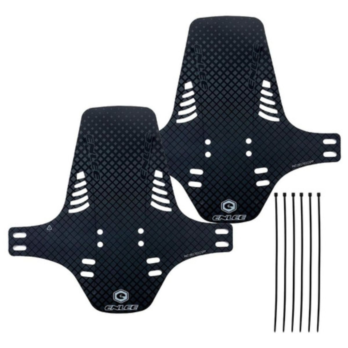 GENERICO - 2x Tapabarros Enlee Bicicleta Mtb Delantero  Trasero Negro