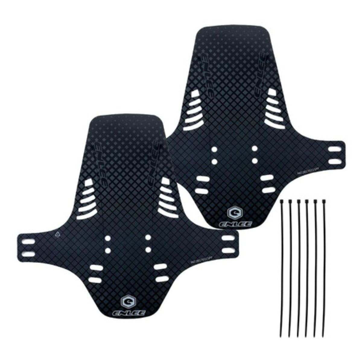 GENERICO - 2x Tapabarros Enlee Bicicleta Mtb Delantero  Trasero Negro