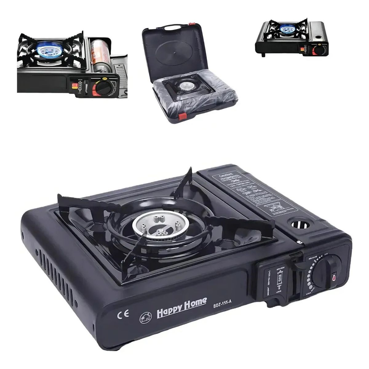 GENERICO - Cocinilla A Gas Regulador Camping Cocina Portátil Con Maleta