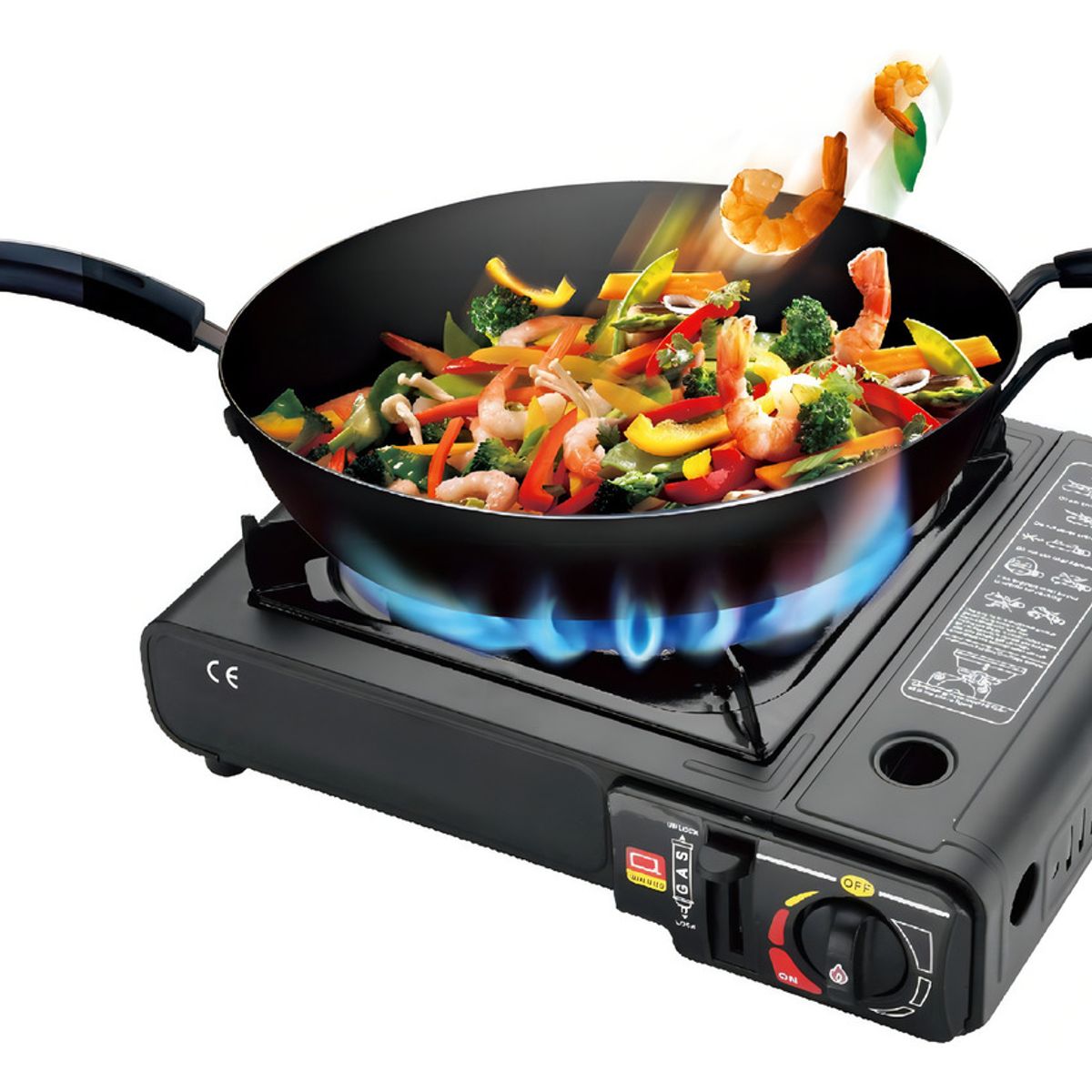 GENERICO - Cocinilla A Gas Regulador Camping Cocina Portátil Con Maleta