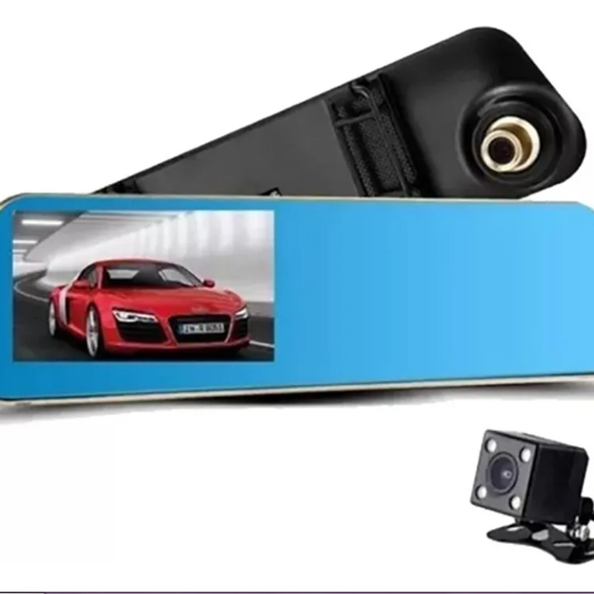 GENERICO - Cámara Espejo Retrovisor Dual Dvr Hd 1080p Frontal Y Trasera