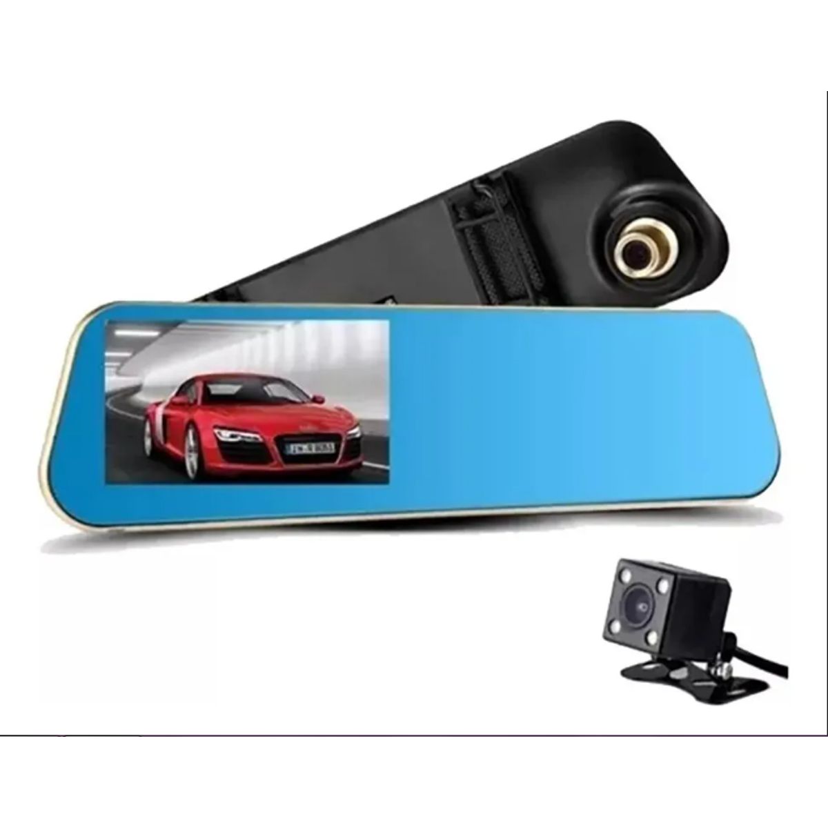 GENERICO - Cámara Espejo Retrovisor Dual Dvr Hd 1080p Frontal Y Trasera