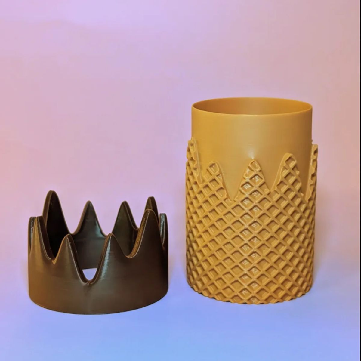 GENERICO - Organizador de escritorio - Cono de helado chocolate