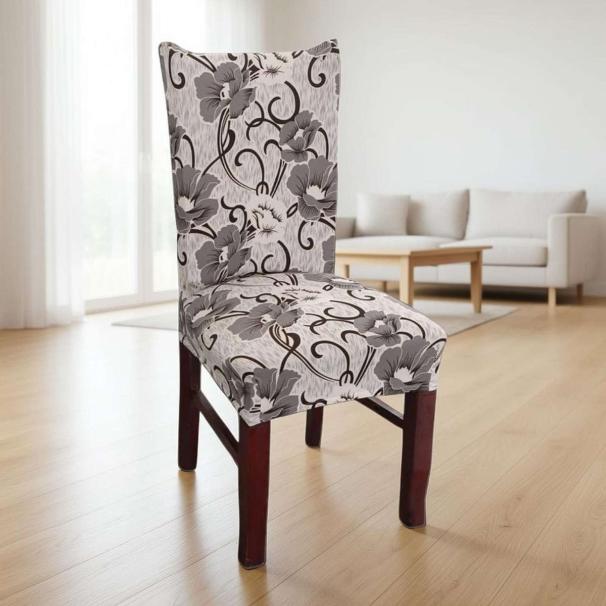 GENERICO - SET DE 6 FUNDAS LISAS ELASTICADAS DE SILLAS