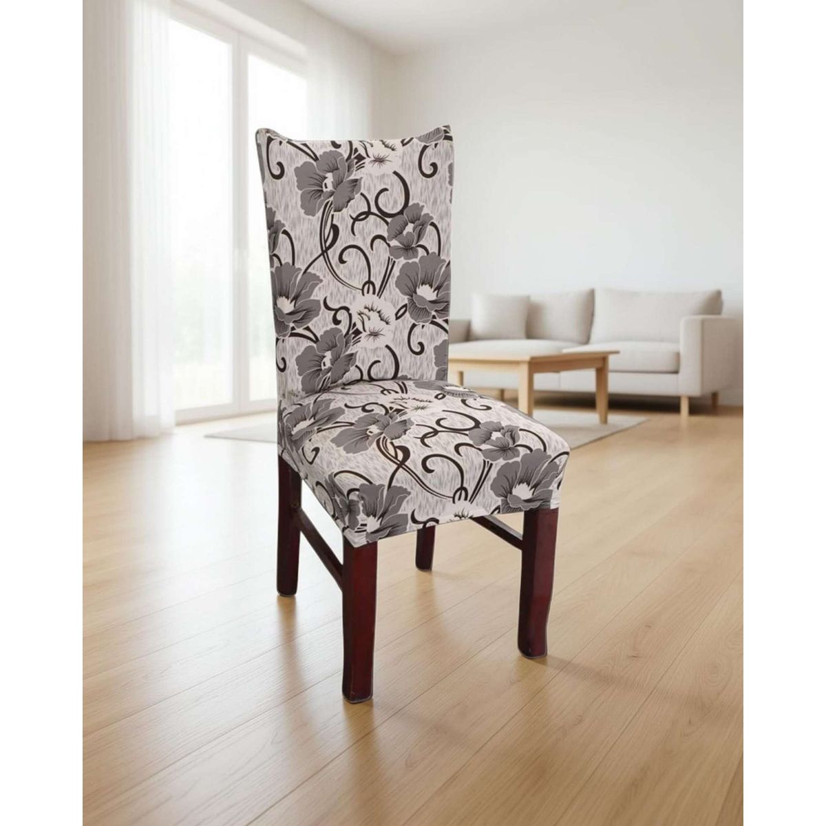 GENERICO - SET DE 6 FUNDAS LISAS ELASTICADAS DE SILLAS