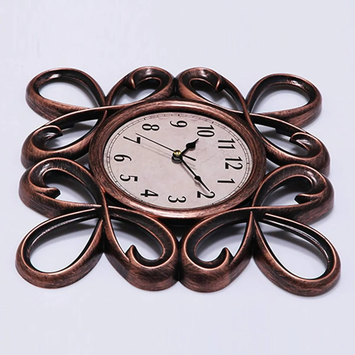 GENERICO - X3 Reloj Mural De Pared Redondo Decorativo Tribal Silencioso Dorado - 276013