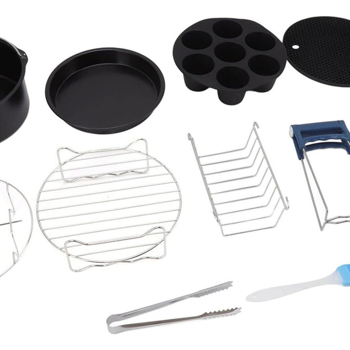 GENERICO - Kit 12 De Accesorios De Freidora De Aire De Calidad