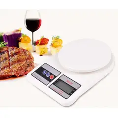 GENERICO - Balanza Pesa Digital Para Cocina Comercio Blanco 10 Kg