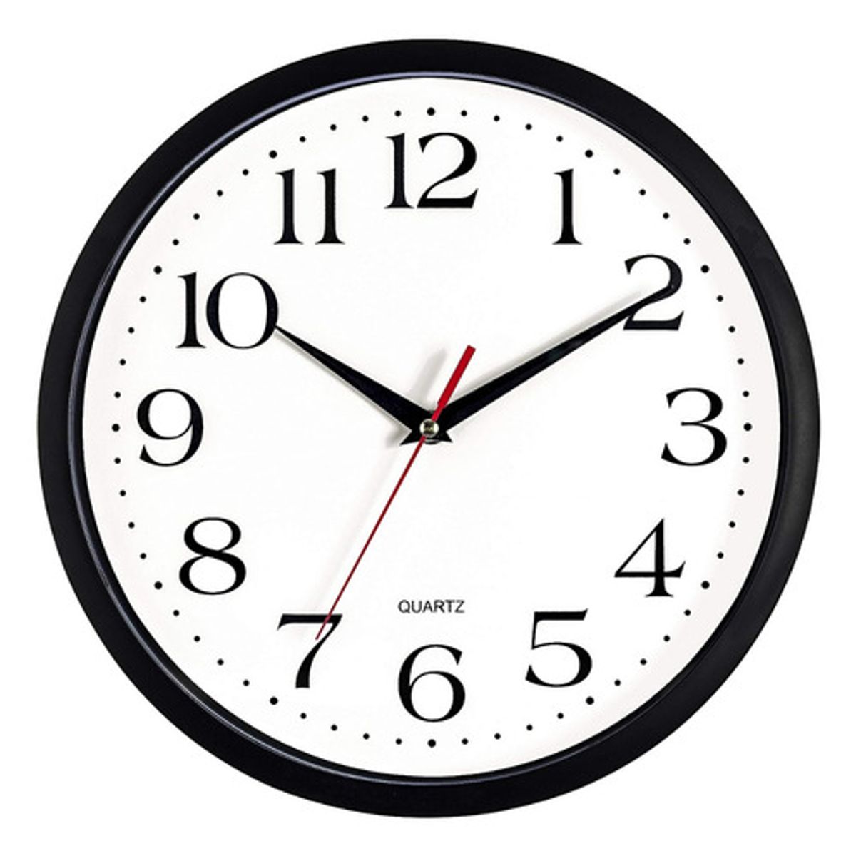 GENERICO - Reloj De Pared Redondo Decorativo 25 Cm Mural Silencioso
