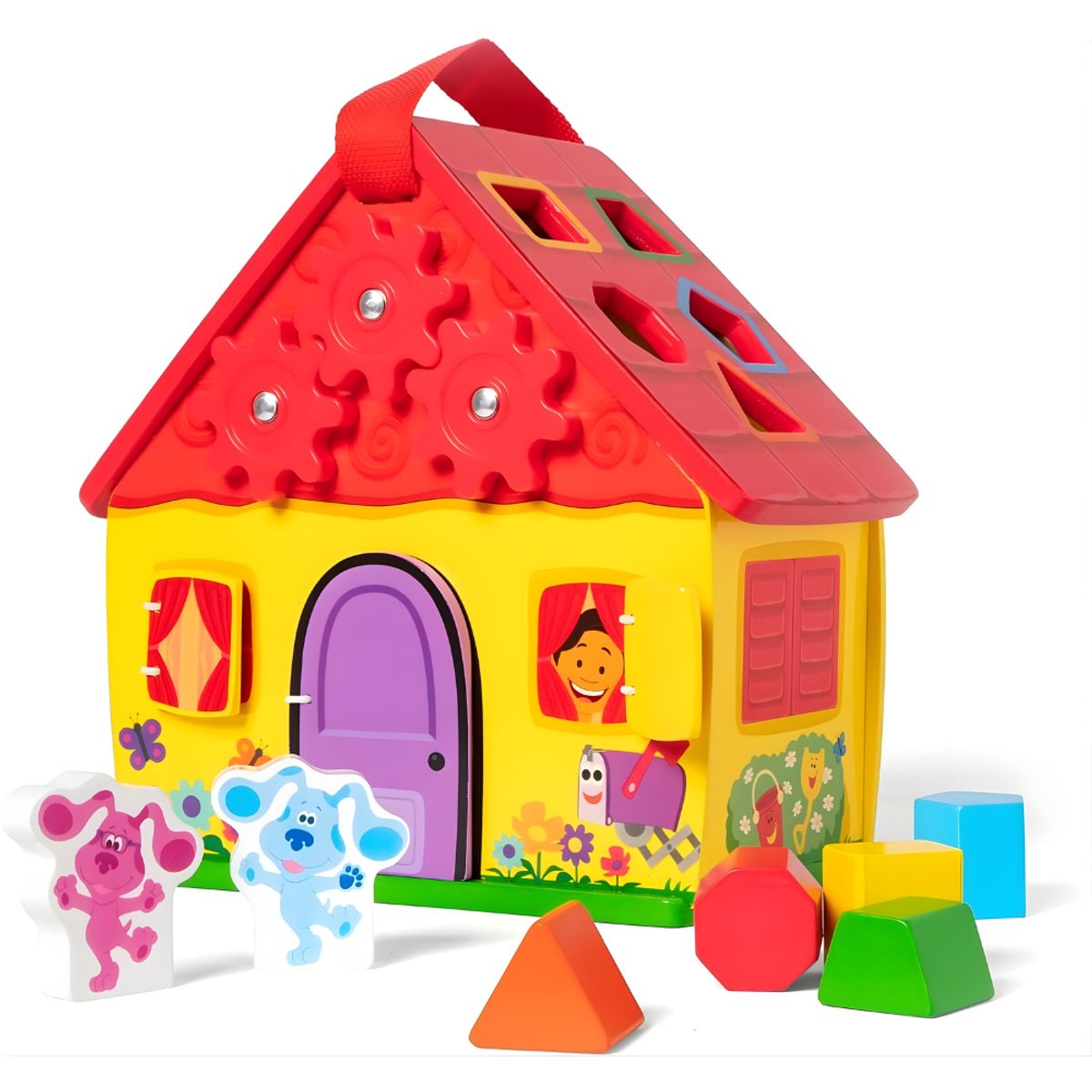 MELISSA & DOUG - Casa Didáctica de Madera Las Pistas de Blue  Juego de Encaje