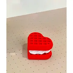 GENERICO - Clicker de waffle en forma de corazón