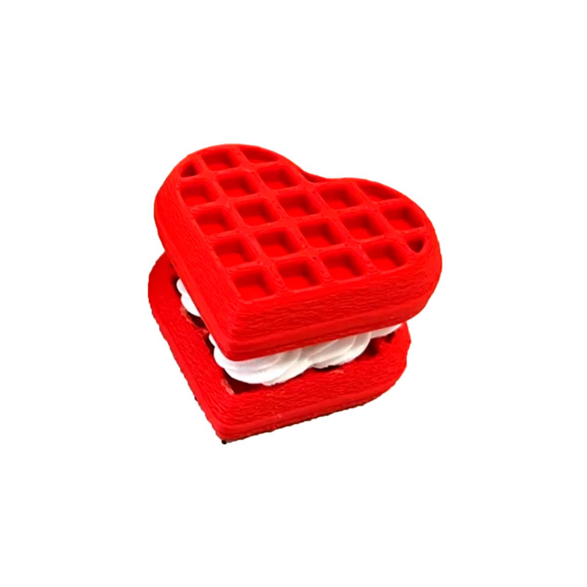 GENERICO - Clicker de waffle en forma de corazón
