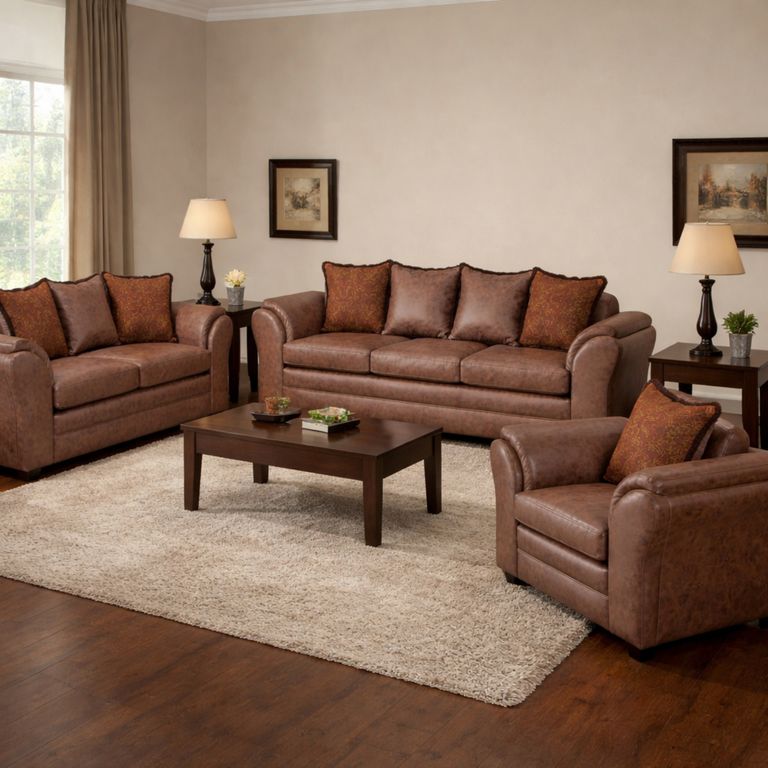 Juego de Living 3 2 1 Aconcagua Terracota