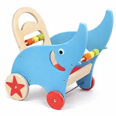 ABC - Caminadora de Madera Infantil Elefante