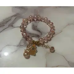 GENERICO - Pulsera Capibara Kawaii Rosa Dulce, Brillante y Encantadora