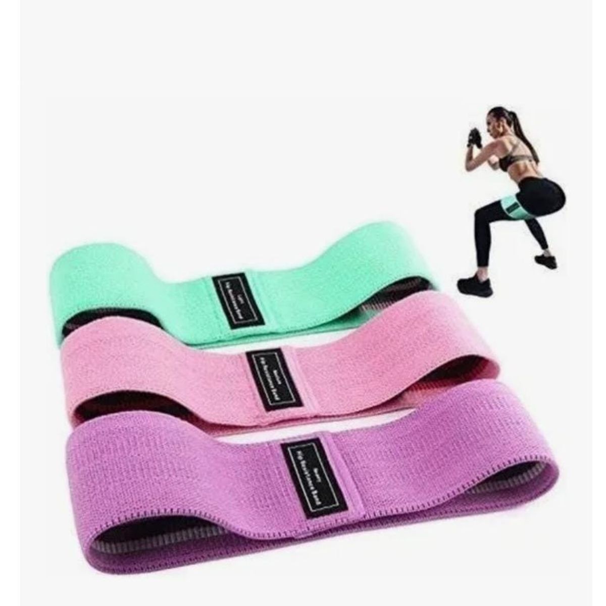 GENERICO - 3 Ligas Ejercicio Bandas Resistencia Gym Piernas Gluteos