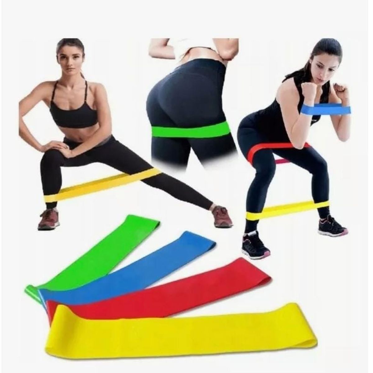 GENERICO - Banda De Resistencia Piernas Elastica Ligas Entrenamiento Kit Fitness