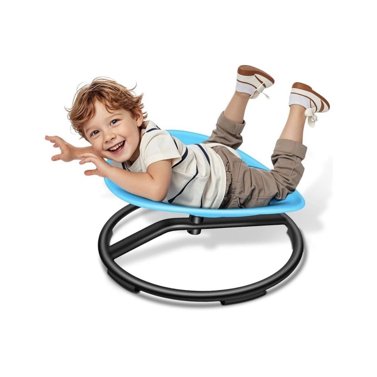 GENERICO - Silla giratoria 360° sensorial de equilibrio para niños en Celeste