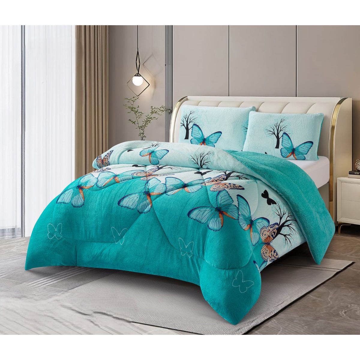 GENERICO - COBERTOR GRUESO PLUSH CON CHIPORRO PARA INVIERNO