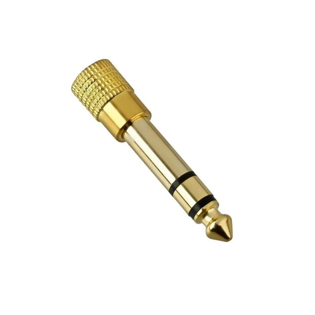 GENERICO - Adaptador Audio 6.3 mm a 3.5 mm Estéreo Plug Profesional