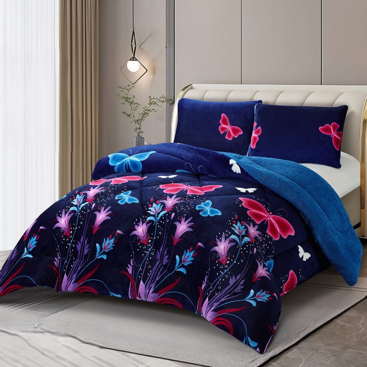 GENERICO - COBERTOR GRUESO PLUSH CON CHIPORRO PARA INVIERNO