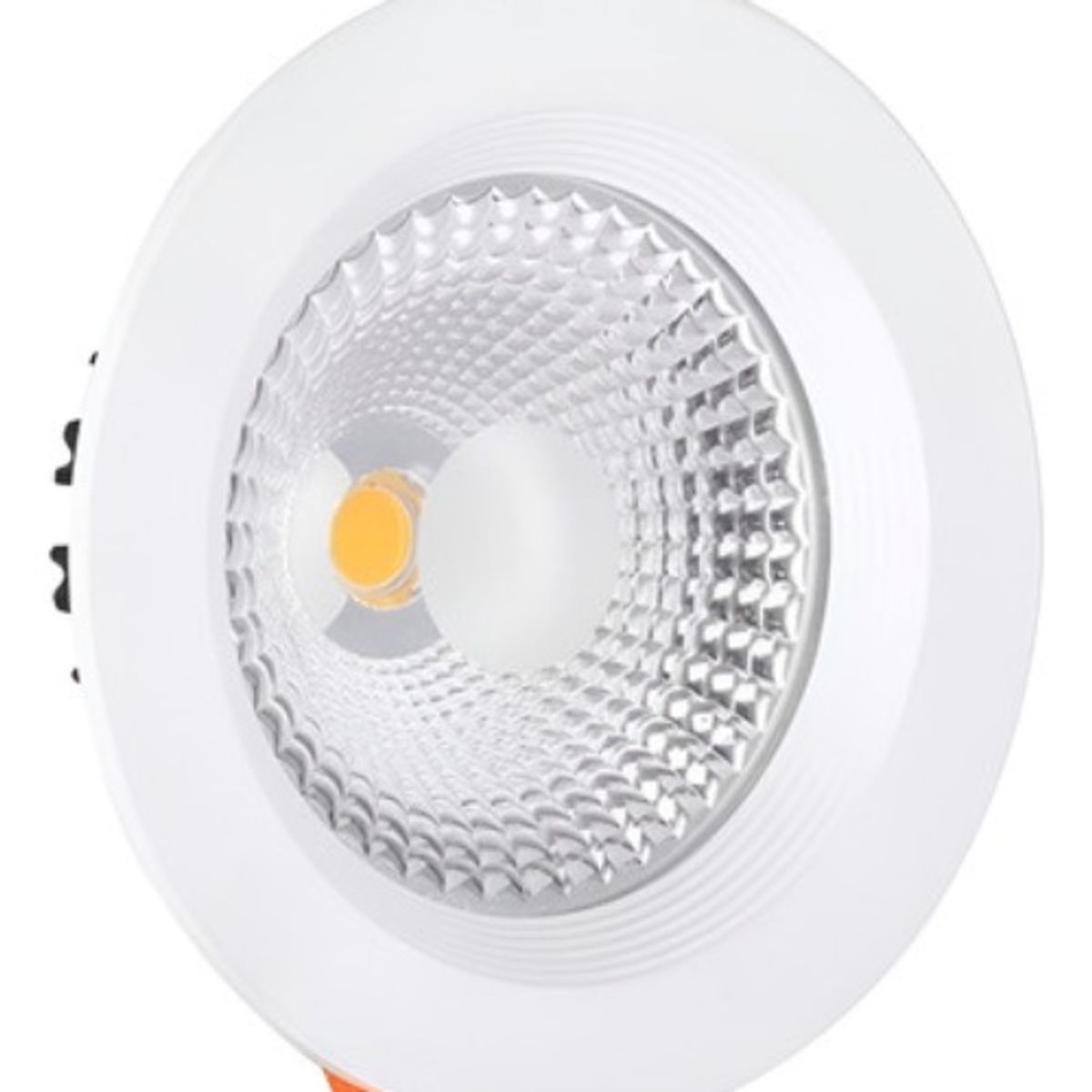 GENERICO - Foco Panel Plafón Led Embutido 7w Redondo Luz Fría Cob Blanco - 003379