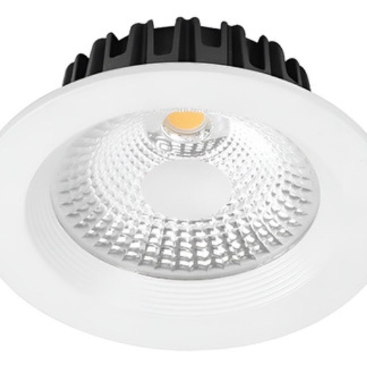 GENERICO - Foco Panel Plafón Led Embutido 10w Redondo Luz Calida Cob Blanco - 003382