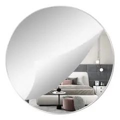 GENERICO - Acrílico Espejo Adhesivo Redondo Decorativo 30x30 Cm Mural Espejo - 262592