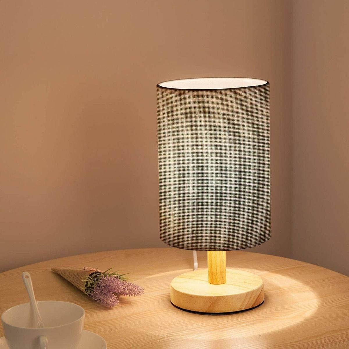 GENERICO - Lampara Sobremesa Velador Escritorio Decoración Elegante E27