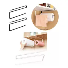 GENERICO - Porta Rollo Servilletas Papel Metálico Variadas Utilidades