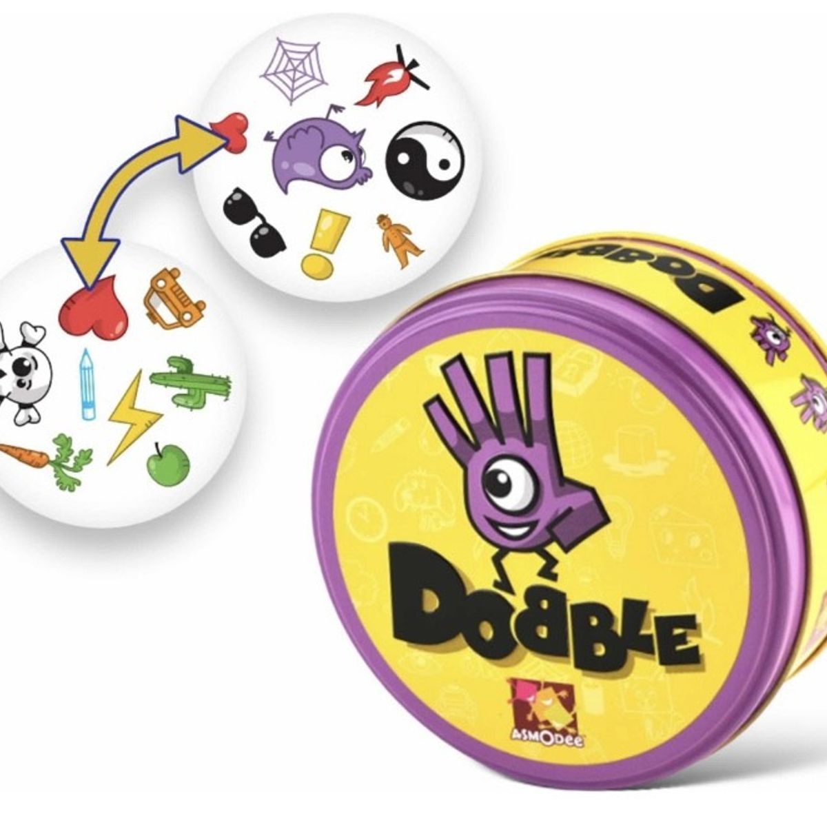 ASMODEE - Dobble Juego De Mesa Clásico, 55 Cartas.