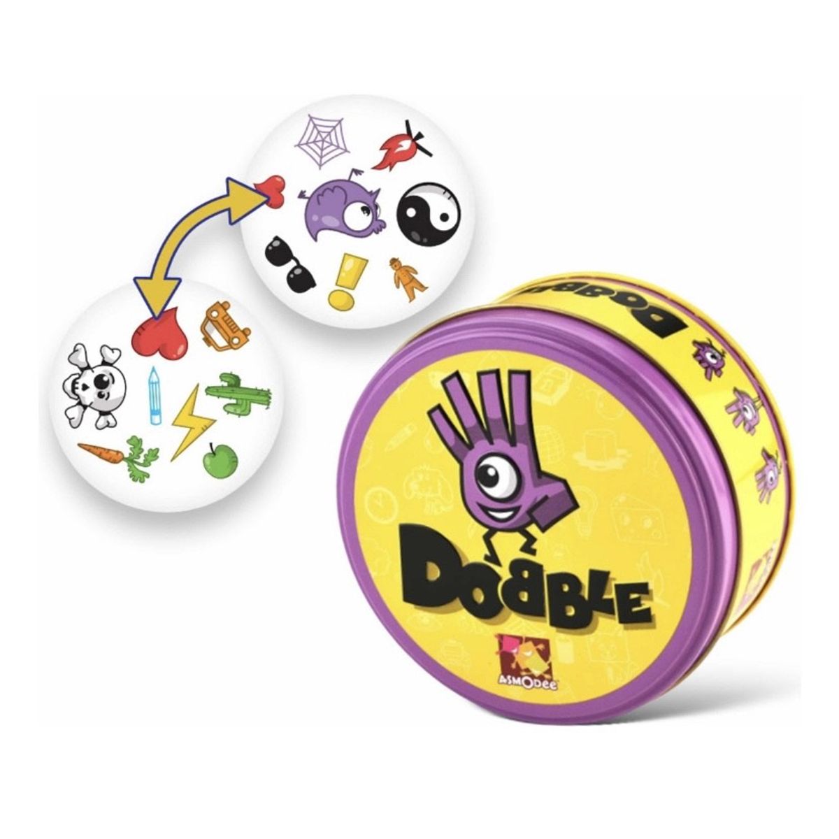 ASMODEE - Dobble Juego De Mesa Clásico, 55 Cartas.