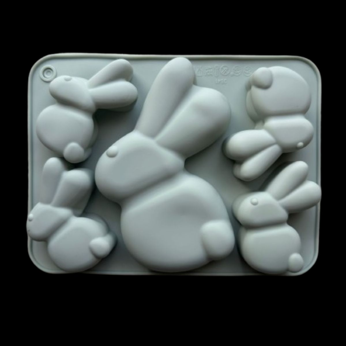 GENERICO - Molde Silicona Conejitos De Pascua Diseño C