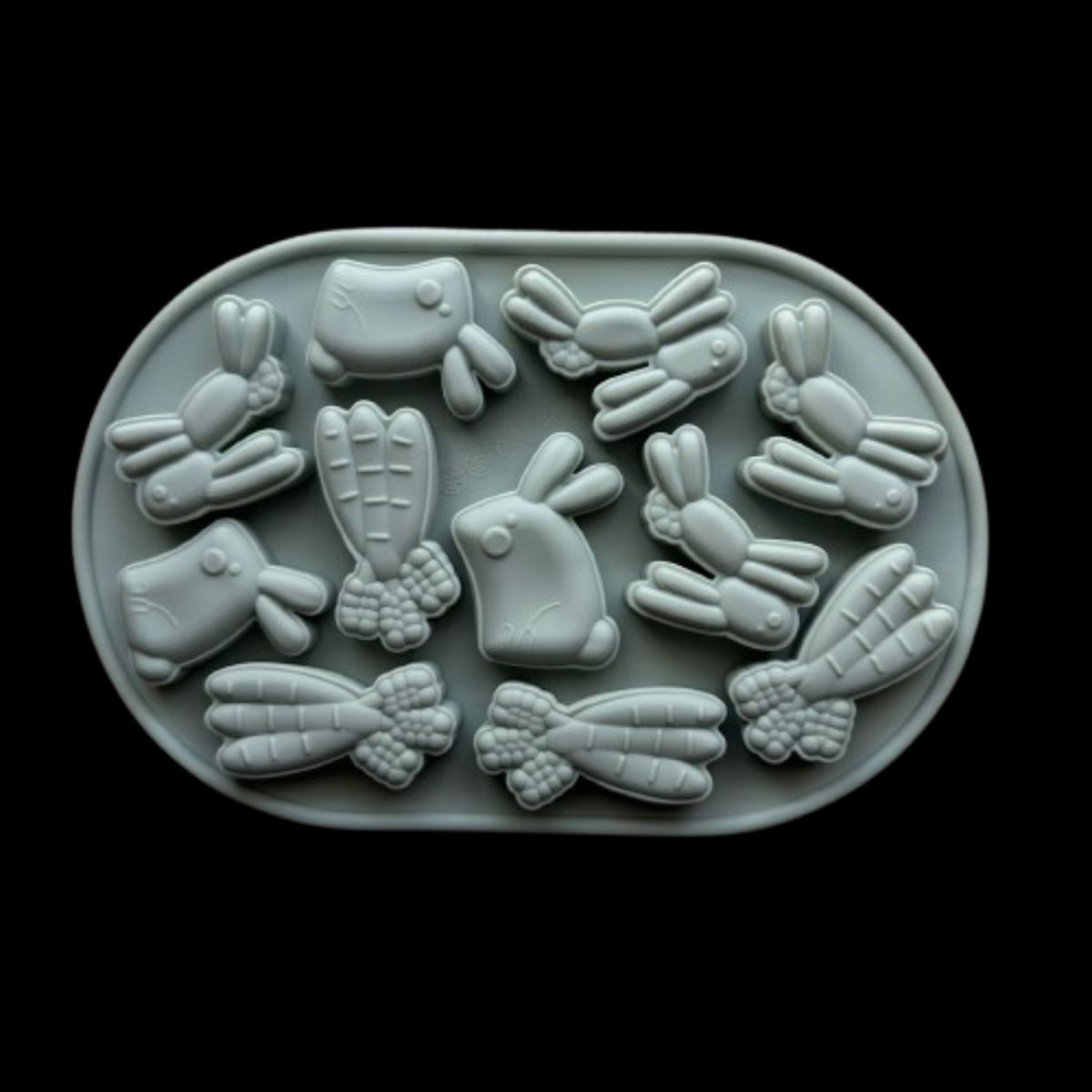 GENERICO - Molde Silicona Conejitos De Pascua Diseño B