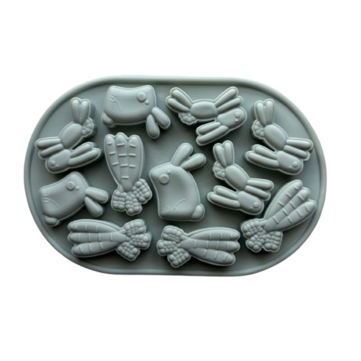 GENERICO - Molde Silicona Conejitos De Pascua Diseño B