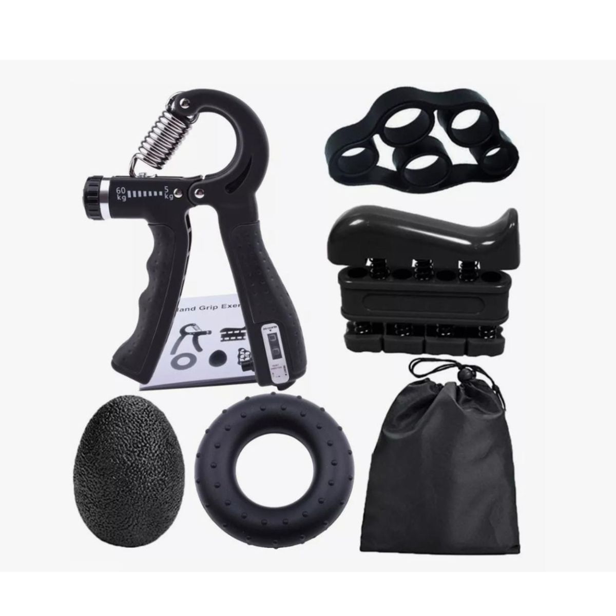 GENERICO - Juego De 5 Ejercitadores De Mano Con Agarre Ajustable