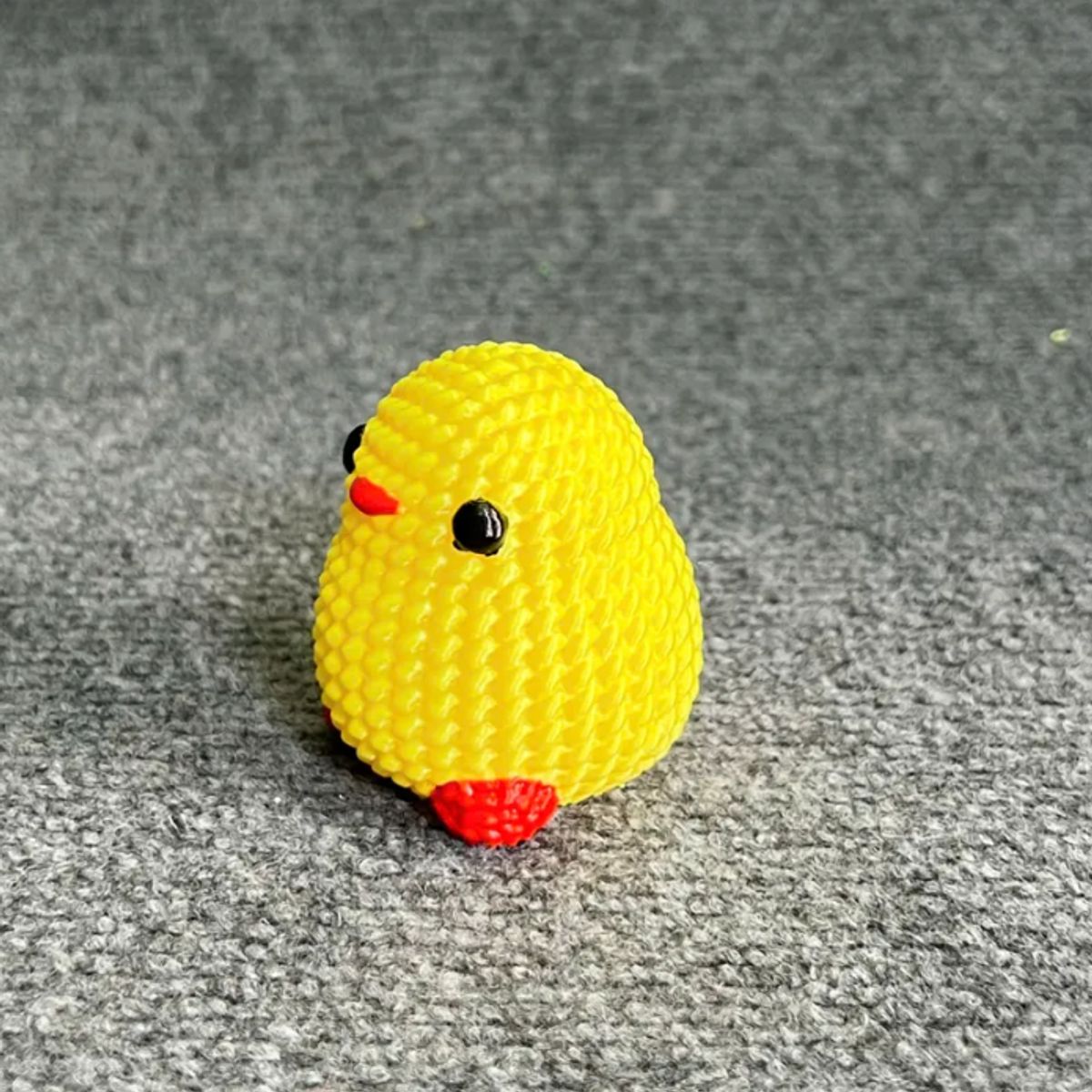 GENERICO - Figura pollito adorable estilo tejido