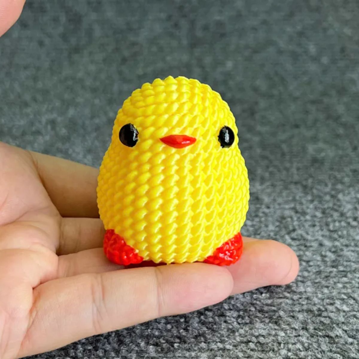 GENERICO - Figura pollito adorable estilo tejido