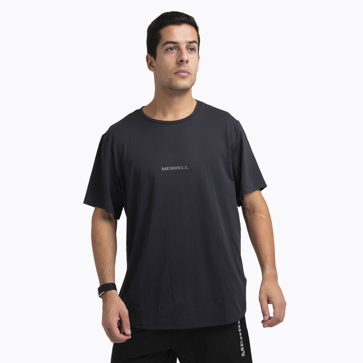 MERRELL - Polera MC Hombre Light Weight Trail Negro MERRELL