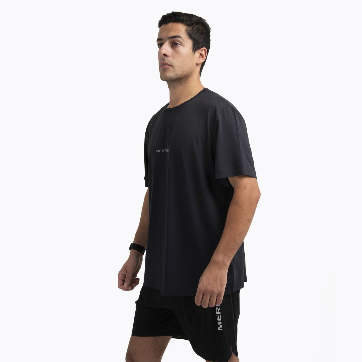 MERRELL - Polera MC Hombre Light Weight Trail Negro MERRELL