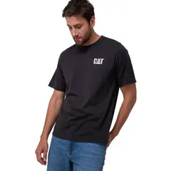 CAT - Polera Manga Corta HombreMoto Urban Negro