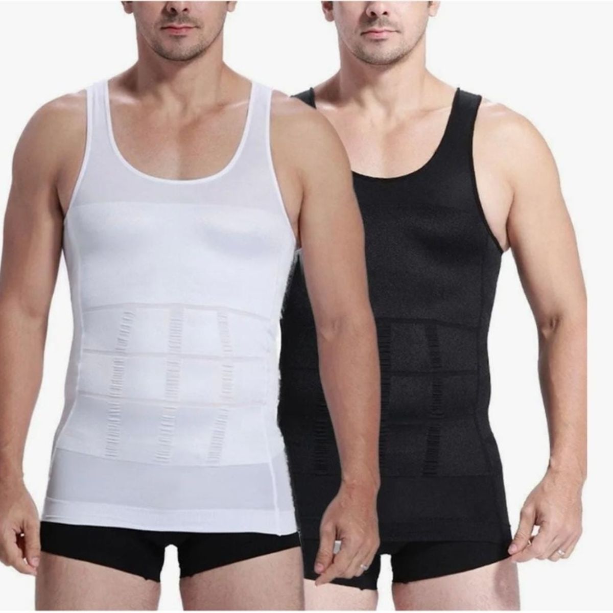 GENERICO - Faja Polera Sin Manga Hombre Camiseta Deportiva Compresion