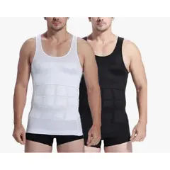 GENERICO - Faja Polera Sin Manga Hombre Camiseta Deportiva Compresion