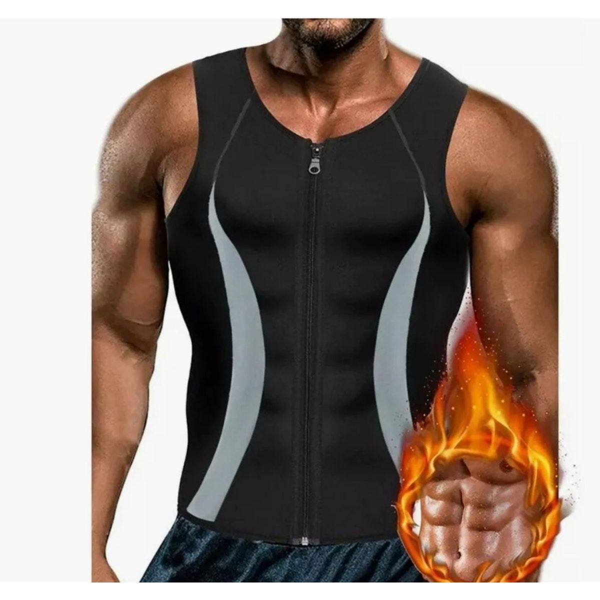 GENERICO - Polera Faja Camiseta Reductora Modeladora Térmica Neopreno