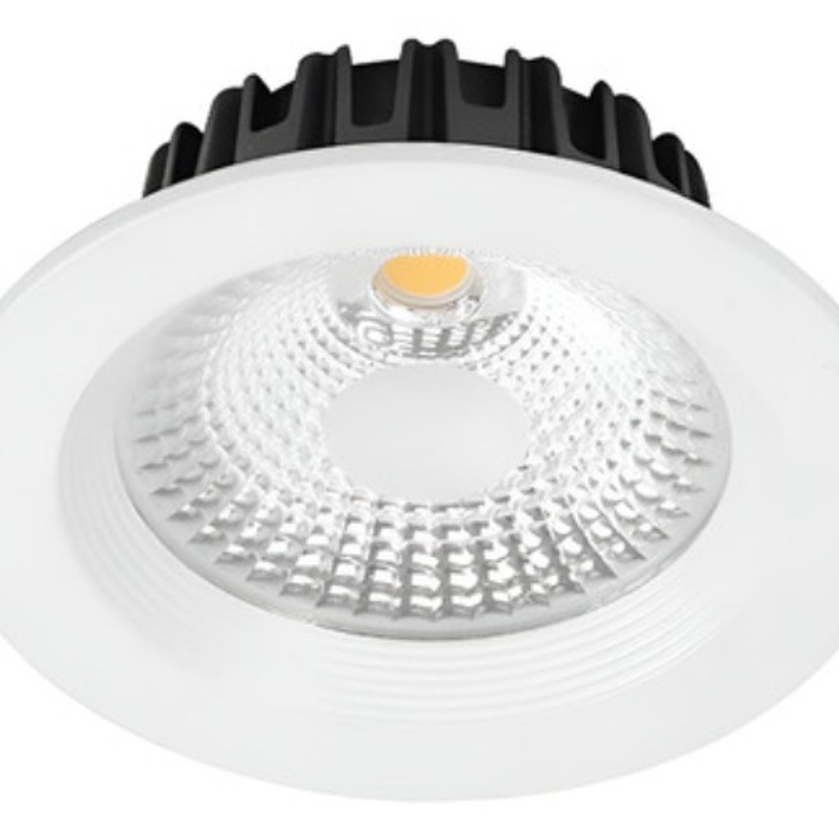 GENERICO - X10 Foco Panel Plafón Led Embutido 7w Redondo Luz Calida Cob Blanco - 003380