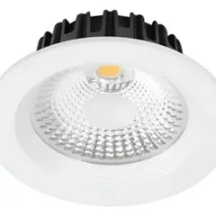 GENERICO - X10 Foco Panel Plafón Led Embutido 7w Redondo Luz Calida Cob Blanco - 003380