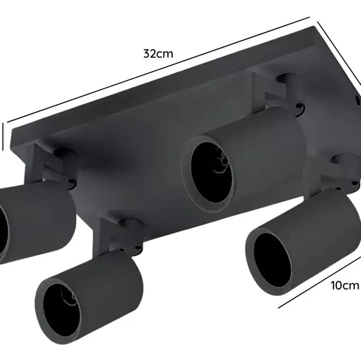 GENERICO - Aplique Lampara Porta Ampolleta Dicroica Gu10 Dirigible