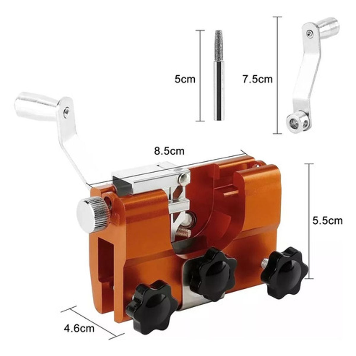 GENERICO - Afiladora De Cadena Manual Para Afilar Motosierra Duradera Naranja - 295118