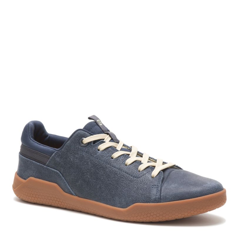 CAT - Zapatilla Urbana Hombre Cuero Azul
