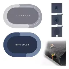 GENERICO - Tapete Baño Ultra Suave Alfombra Antidesliz Absorbente 40×60